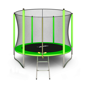 Батут Arland 10FT с внешней страховочной сеткой и лестницей (Light green)