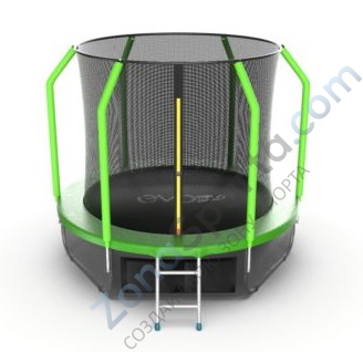 Батут Evo Jump Cosmo 8ft (Green) с нижней сетью