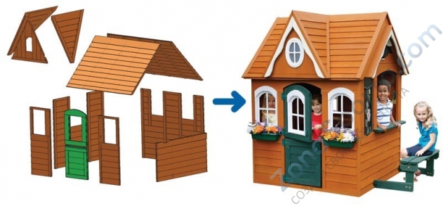 Детский игровой домик для дачи (Канада)