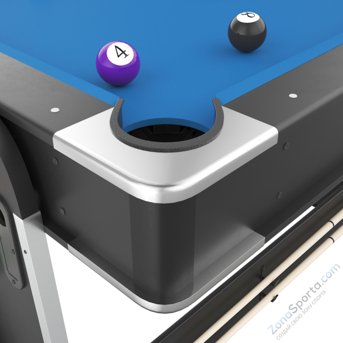 Игровой стол Unix Line Трансформер 4 в 1 (204х112 cм) Black