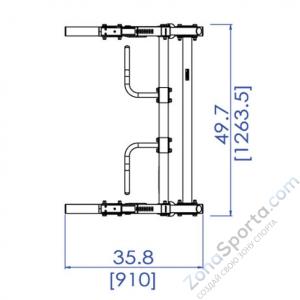 Стойка силовая Half Rack Powertec WB-HR14 Black